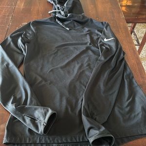 Nike dry-fit hooded running fitted shirt